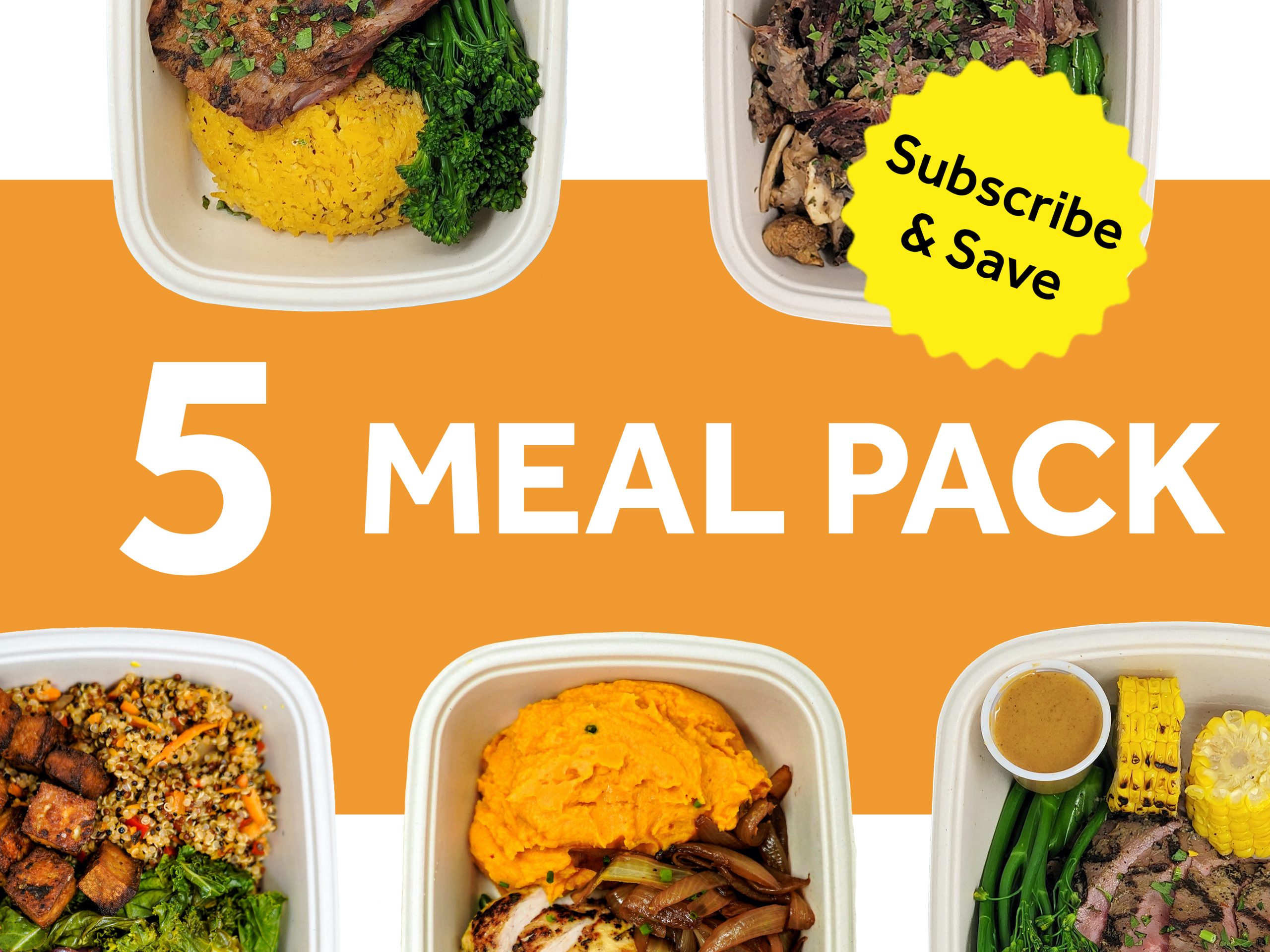 5 Meal Pack (Subscribe and Save)