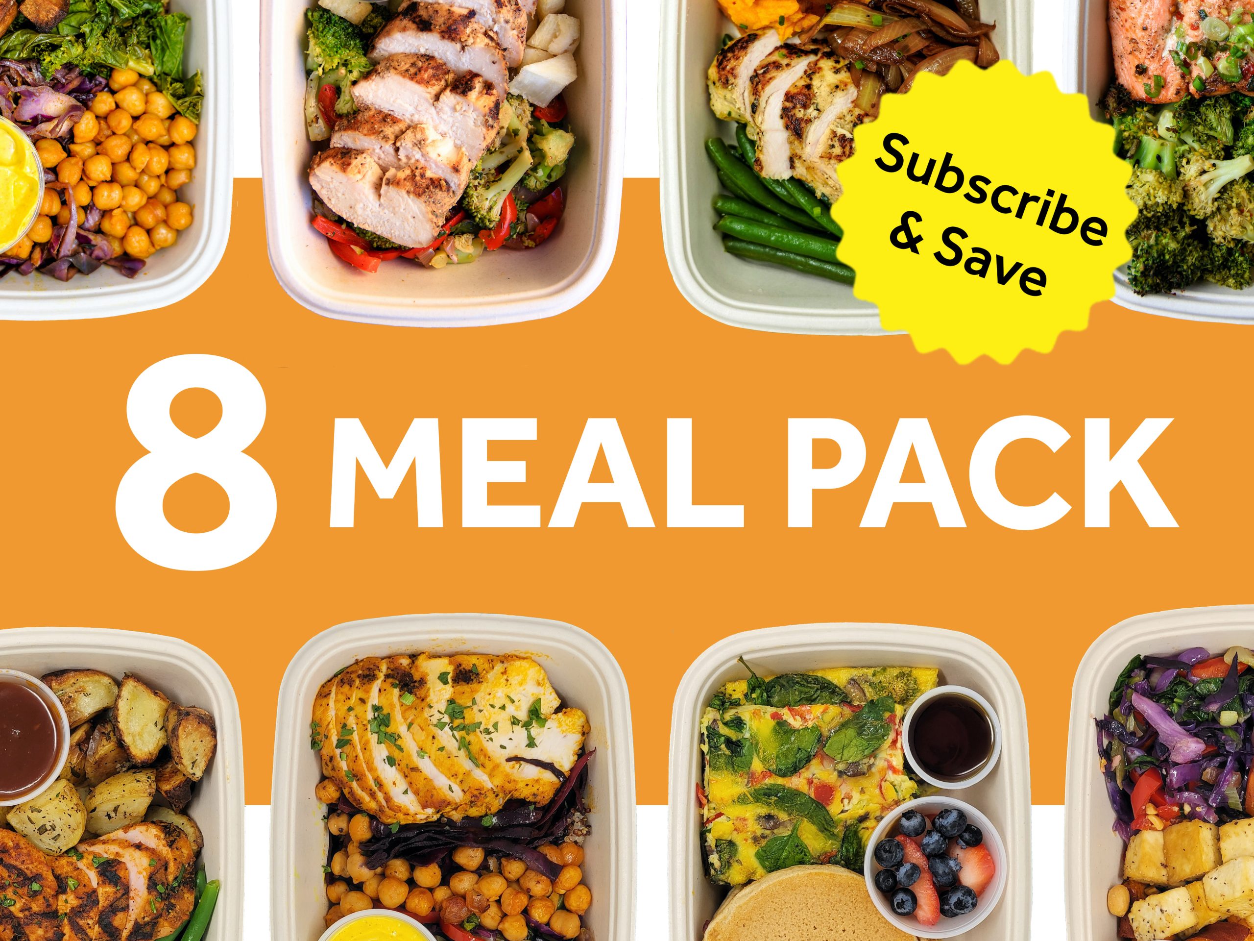 8 Meal Pack (Subscribe and Save)