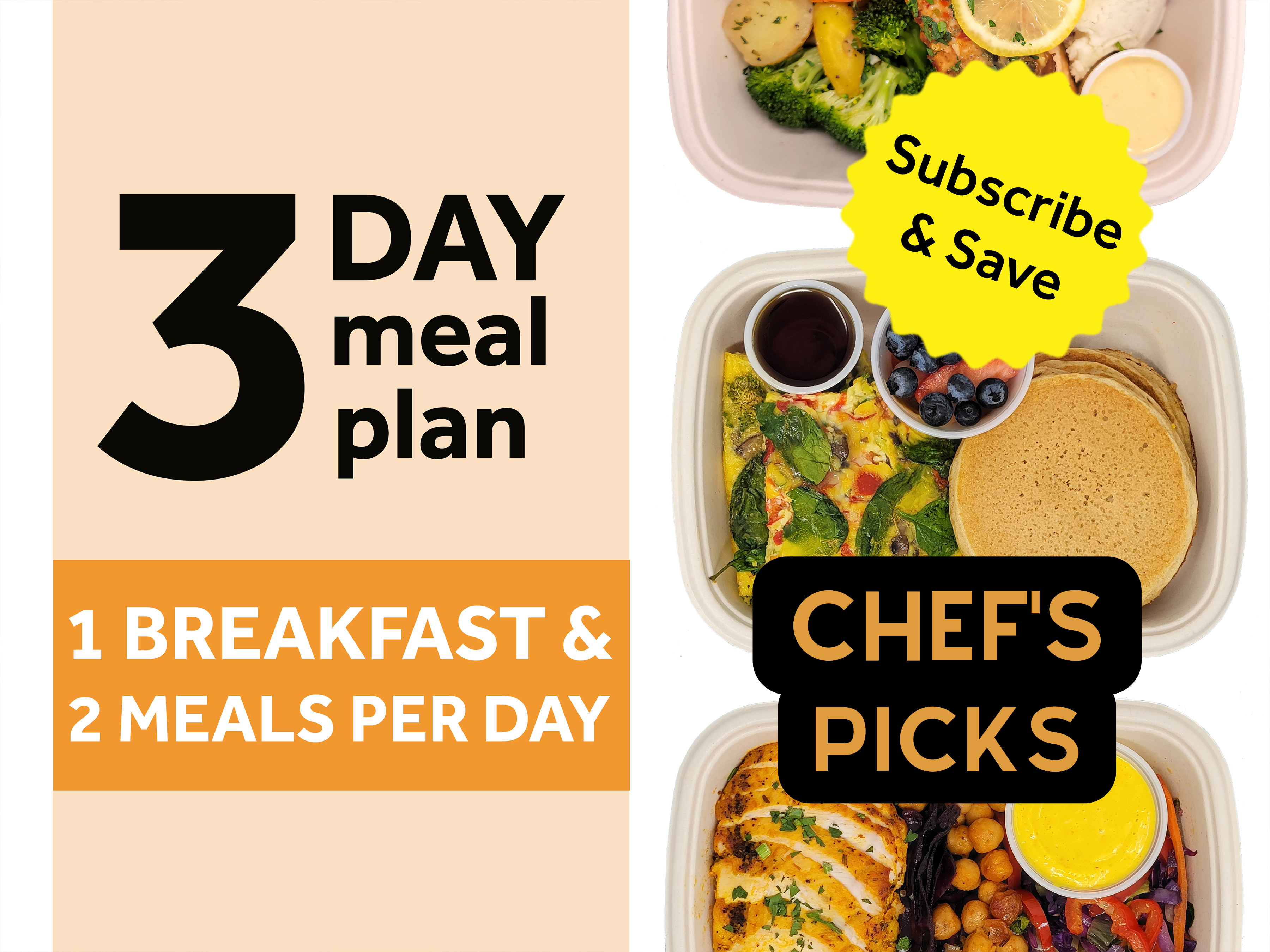 3 Day Meal Plan (Chef's Picks - Pre-Populated Plan)