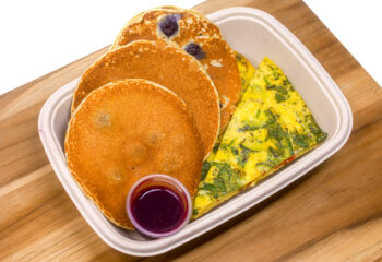 Egg Breakfast - Frittata w/ Kodiak Protein Pancakes Egg Breakfast - Frittata w/ Kodiak Protein Pancakes